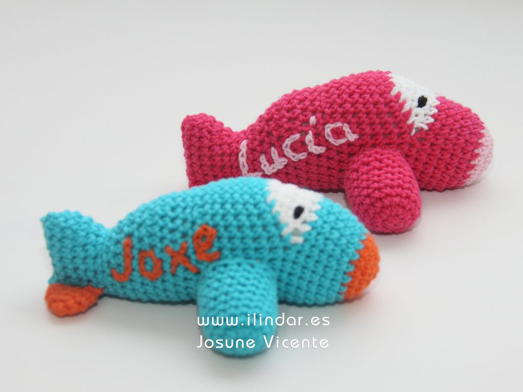 Aviones crochet Lucía y Joxe