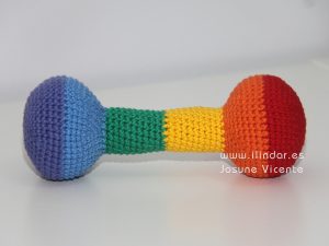 mancuerna multicolor crochet